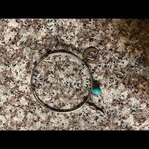 music themed turquoise bangle
